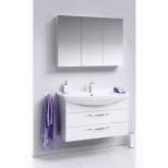 Комплект мебели белый глянец 106,5 см Aqwella Allegro Agr.01.10/2 + 4620008197340 + MC.04.10