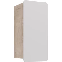 Шкаф одностворчатый 35x68 см белый глянец/дуб кантри L/R Lemark Olivia LM08OL35PL