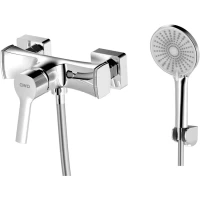 Смеситель для душа AWP Shira S0503C с душевым гарнитуром, хром