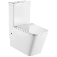 Унитаз-компакт Hansman Keramik Kvadro YHI0005 с сиденьем микролифт, белый