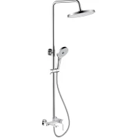 Душевая система Gappo G2403-8 260 мм, со смесителем, хром/белый