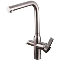 Смеситель для кухни Gappo G4399-4 с подключением к фильтру, сатин