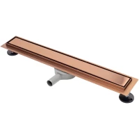 Душевой трап (лоток) Rea Neo&Pure Pro REA-G8020 60 см, с решеткой, 2 в 1 под плитку, медь матовая