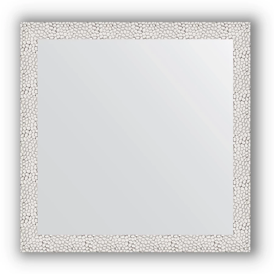 Зеркало 61x61 см чеканка белая Evoform Definite BY 3130 зеркало 68x68 см белая кожа с хромом evoform definite by 7629