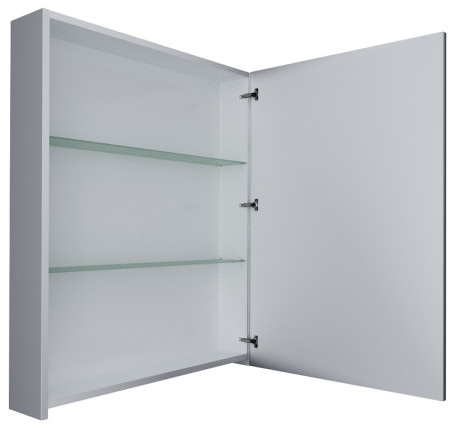 Зеркальный шкаф 60х80 см белый глянец 1Marka Соната У29560