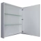 Зеркальный шкаф 60x80 см белый глянец 1Marka Соната У29560 - 3