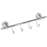 Планка с крючками Camelos H1401-4 для ванны, хром