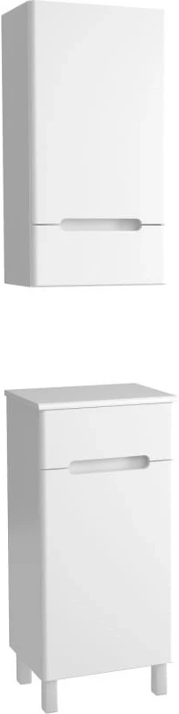 Шкаф одностворчатый 40x75 см белый R Runo Парма 00-00001051                 