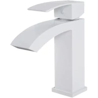 Смеситель для раковины Hansberge Cubito H1077WW белый