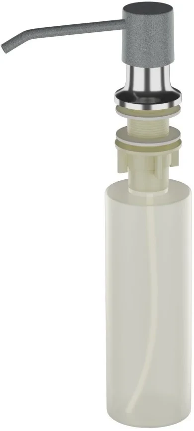 Дозатор для жидкого мыла Ulgran U-01-309 330 мл, встраиваемый, для кухни, темно-серый