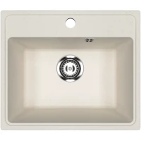 Кухонная мойка Practik PR-M-490-001 49x42 см, белый камень