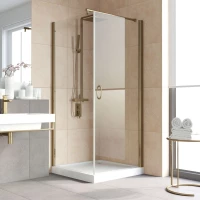 Душевой уголок Vegas Glass EP-Fis LUX 90*120 05 Moru R 90x120 см R, профиль бронза, стекло рифленое