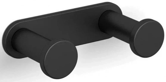 Планка с крючками Langberger Black Edition 28032A-BP для ванны, черный матовый