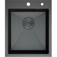 Кухонная мойка D&K DKS415006 41x50 см, графит