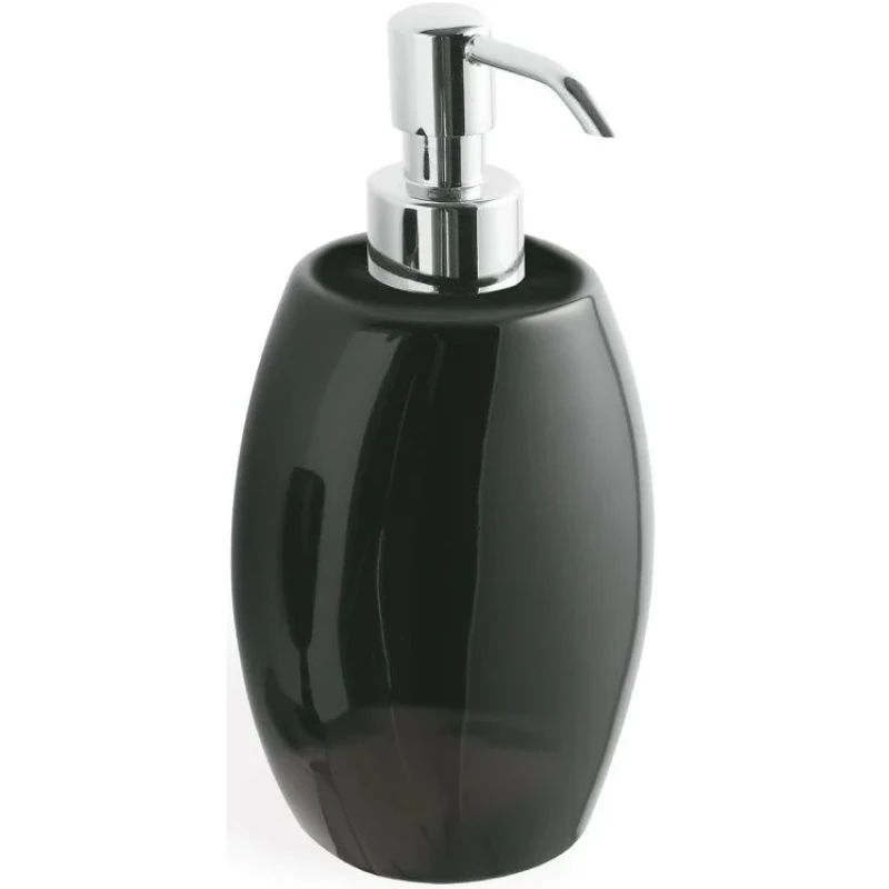 Дозатор для жидкого мыла Stil Haus Zefiro 654(08-NE) настольный, хром/черный