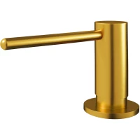 Дозатор для жидкого мыла Emar ЕД-405D.PVD Golden встраиваемый, для кухни, под канистру, золотой