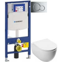Комплект подвесной унитаз MEER MR-2108 + система инсталляции Geberit 111.300.00.5 + 115.770.21.5 + 111.815.00.1