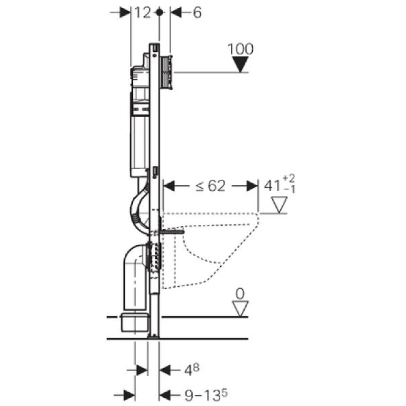 Комплект подвесной унитаз MEER MR-2108 + система инсталляции Geberit 111.300.00.5 + 115.770.21.5 + 111.815.00.1