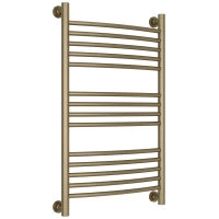 Полотенцесушитель водяной 800x500 перемычка выгнутая золотой шелк Сунержа Богема+ 32-0221-8050