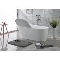 Ванна из литьевого мрамора Timo Kristi Solid Surface KIRSTI1785L 178,5x76 см L, отдельностоящая, белый матовый