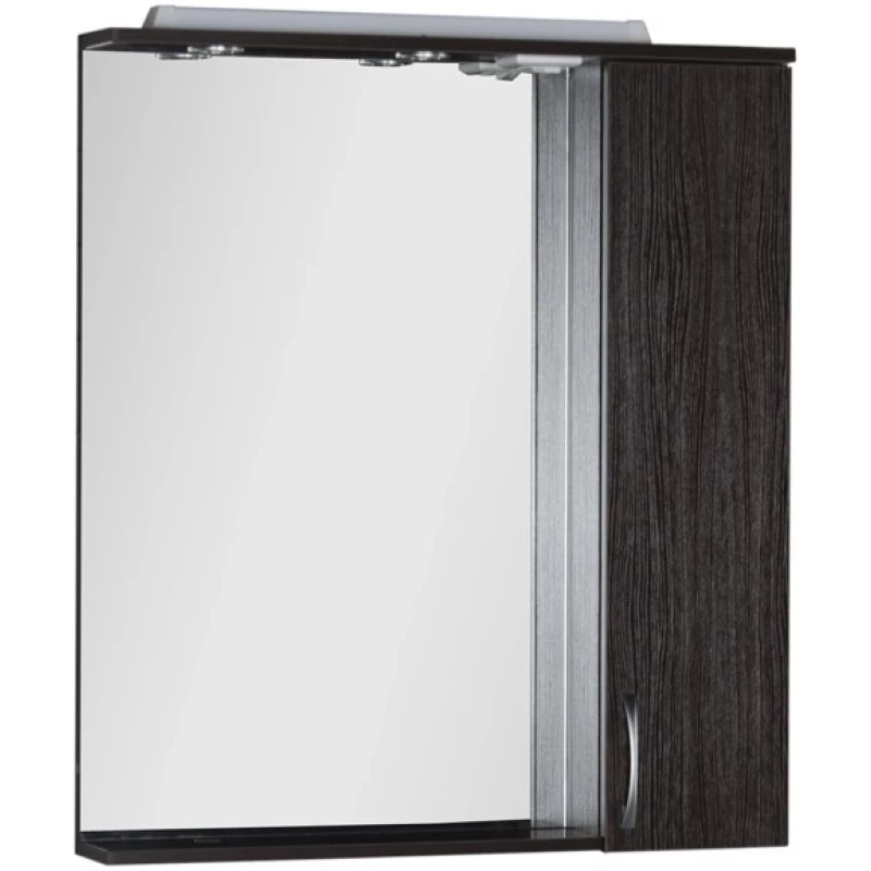 Зеркальный шкаф 80x87 см с подсветкой венге Aquanet Донна 00168939