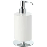 Дозатор для жидкого мыла Stil Haus Opera OP30ap(08) настольный, хром/белый