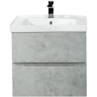 Тумба под раковину Art&Max Techno AM-Techno-600-2C-SO-LS935 57 см, подвесная, бетон