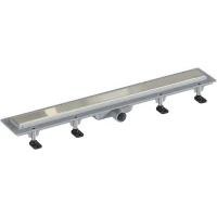 Душевой трап (лоток) Good Door ТЛ00017 75 см, с решеткой, 2 в 1 под плитку, нержавеющая сталь