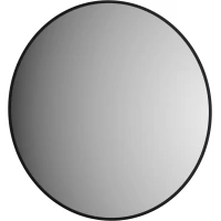 Зеркало Defesto Aura DF 2995 80x80 см, с LED-подсветкой, черный матовый