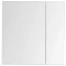 Зеркальный шкаф 85x87,3 см белый глянец L Aquanet Йорк 00202089 - 3