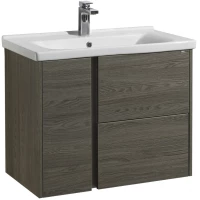 Тумба с раковиной грецкий орех 80 см Акватон Стоун 1A2282K1SXC80