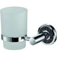 Стакан для зубных щеток Sanibano Ebano H2014/16B настенный, хром