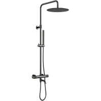Душевая система WasserKRAFT Muritz A98101.116.137GR 300 мм, с термостатом, графит