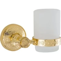 Стакан для зубных щеток Sanibano Nilo H6600/16GOLD настенный, золотой