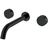 Смеситель для раковины Boheme Stick Diamond 152-2-B встраиваемый, черный матовый