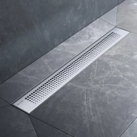 Душевой трап (лоток) Am.Pm PrimeFlow W02SC-P11-060-01SB 59,4 см, с решеткой, перфорированный, матовый хром