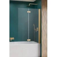 Шторка на ванну Radaway Nes Gold PND I 130 Right 10010130-09-01R 130 см R, профиль золотой, стекло прозрачное