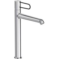 Смеситель для раковины Jacob Delafon Odeon Rive Gauche E21031-BL-CP без донного клапана, хром/черный