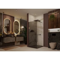 Неподвижная перегородка 90x200 см Ambassador Walk-in 15032223 тонированное