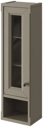 Шкаф одностворчатый серый матовый L Caprigo Jardin 10490L-B021