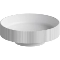 Раковина-чаша Boheme Sole Corian Matt White 801-R-MW 40x40 см, накладная, белый матовый