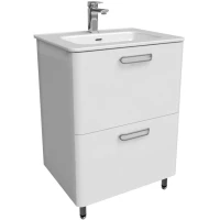 Тумба с раковиной белый глянец 60 см IDDIS Brick BRI60WFi95K