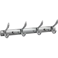 Планка с крючками Savol S-06204B для ванны, хром