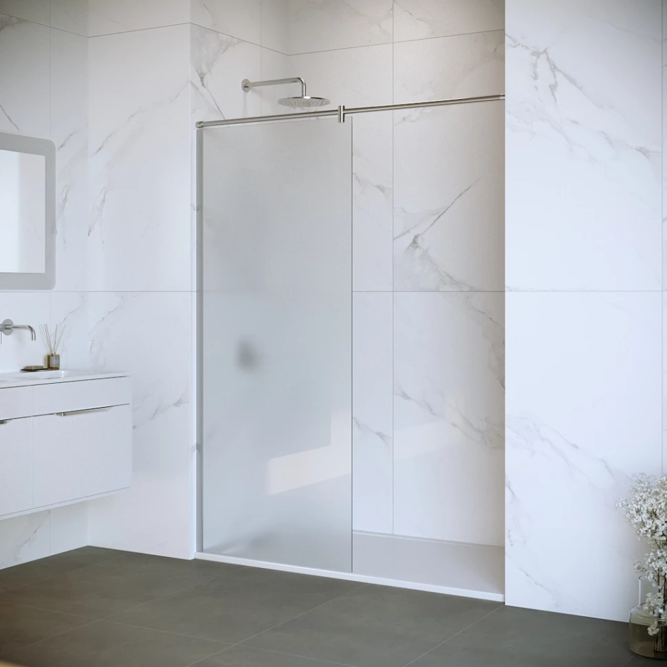 

Неподвижная перегородка 110 см RGW WA-034 Walk-in 351003411-21 матовое