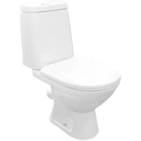 Унитаз-компакт Rosa Сканди 4630055553945 косой выпуск, с сиденьем, белый
