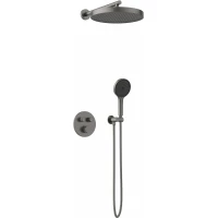 Душевой комплект AltroBagno Bilancia AltroBagnoBilancia040413GM 320 мм, с термостатом, оружейная сталь