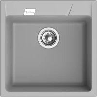 Кухонная мойка Rivelato Raum RM-50 grigio metallizzato 50x51 см, серый металлик