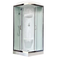 Душевая кабина 80x80x217 см Royal Bath RB80HP6-WT-CH прозрачное