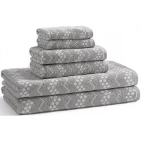 Полотенце банное 127x71 см Kassatex Wavy Hippo Grey BWV-109-HPG