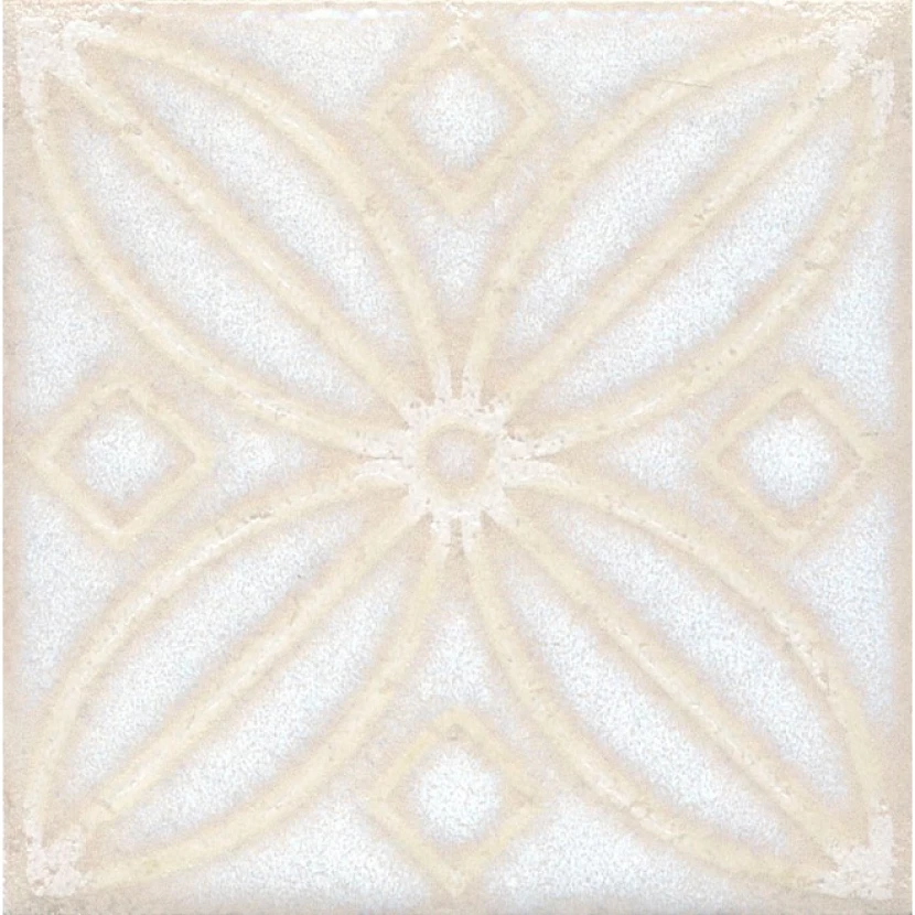 Керамическая плитка Kerama Marazzi Вставка Амальфи орнамент белый 9,9x9,9 STG\B402\1266